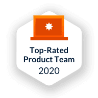 Award Badge for the Top-Rated Product Team